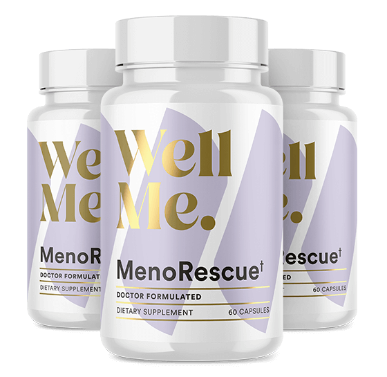 Image of three MenoRescue bottles.